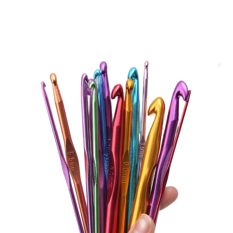Colorful Aluminum Oxide Single Head Knitting Crochet Hook